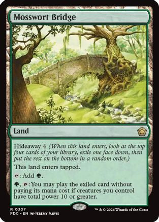 Mosswort Bridge (FDC-307) [Commander: Foundations] MTG Single Wizards of the Coast