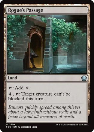 Rogue's Passage (FDC-310) [Commander: Foundations] MTG Single Wizards of the Coast