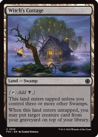 Witch's Cottage (FDC-319) [Commander: Foundations] MTG Single Wizards of the Coast