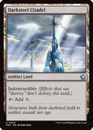 Darksteel Citadel (FDC-300) [Commander: Foundations] MTG Single Wizards of the Coast