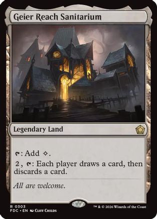 Geier Reach Sanitarium (FDC-303) [Commander: Foundations] MTG Single Wizards of the Coast