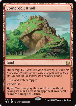 Spinerock Knoll (FDC-314) [Commander: Foundations] MTG Single Wizards of the Coast