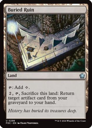 Buried Ruin (FDC-298) [Commander: Foundations] MTG Single Wizards of the Coast