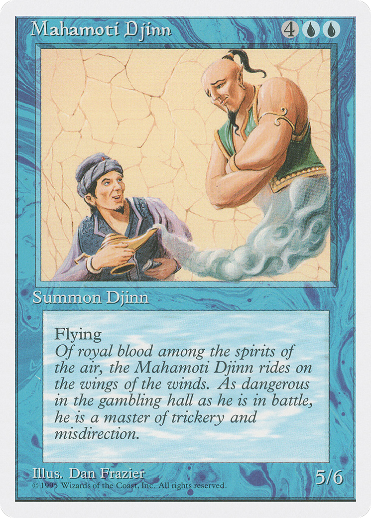 Mahamoti Djinn (4ED-084) [Fourth Edition] MTG Single Wizards of the Coast