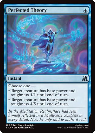 Perfected Theory (FRA-034) [Reality Fracture] Foil MTG Single Wizards of the Coast