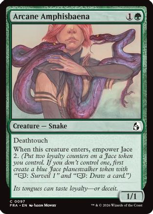 Arcane Amphisbaena (FRA-097) [Reality Fracture] MTG Single Wizards of the Coast