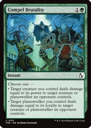 Compel Brutality (FRA-101) [Reality Fracture] MTG Single Wizards of the Coast
