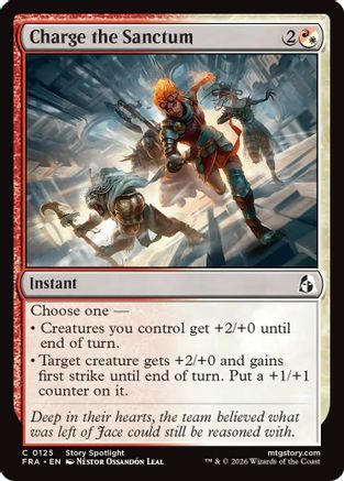 Charge the Sanctum (FRA-125) [Reality Fracture] Foil MTG Single Wizards of the Coast