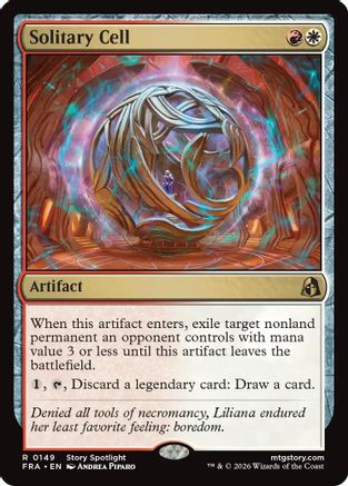 Solitary Cell (FRA-149) [Reality Fracture] Foil MTG Single Wizards of the Coast