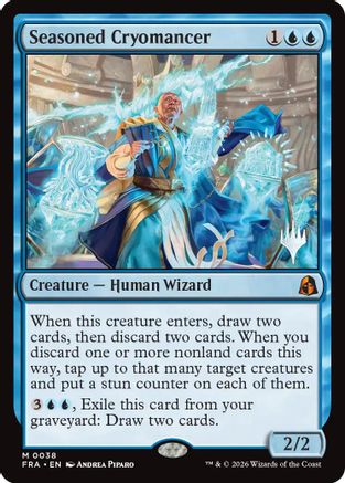 Seasoned Cryomancer (PPFRA-038) [Promo Pack: Reality Fracture] Foil