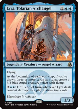Lyra, Tolarian Archangel (PPFRA-217) [Promo Pack: Reality Fracture] Foil