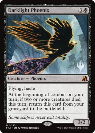 Darklight Phoenix (PPFRA-053) [Promo Pack: Reality Fracture] Foil