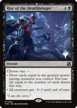 Rise of the Deathbringer (PPFRA-063) [Promo Pack: Reality Fracture] Foil