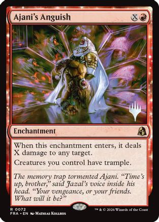Ajani's Anguish (PPFRA-072) [Promo Pack] Reality Fracture MTG Single Wizards of the Coast