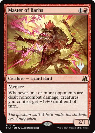 Master of Barbs (PPFRA-088) [Promo Pack: Reality Fracture] Foil MTG Single Wizards of the Coast