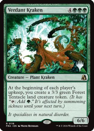 Verdant Kraken (PPFRA-118) [Promo Pack] Reality Fracture Foil MTG Single Wizards of the Coast