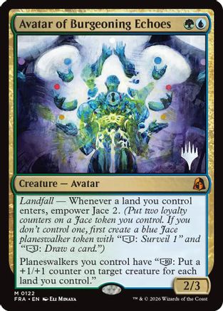 Avatar of Burgeoning Echoes (PPFRA-122) [Promo Pack: Reality Fracture] MTG Single Wizards of the Coast