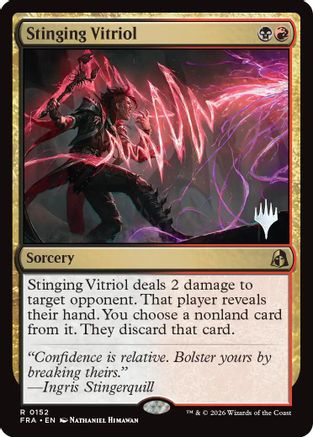 Stinging Vitriol (PPFRA-152) [Promo Pack: Reality Fracture] Foil