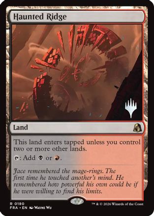 Haunted Ridge (PPFRA-180) [Promo Pack: Reality Fracture] Foil MTG Single Wizards of the Coast