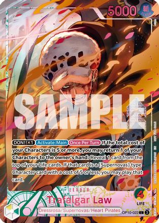 Trafalgar Law (Flame-Flame Fruit Coliseum) (OP10-022) [One Piece Promotion Cards] Foil One Piece Single Bandai