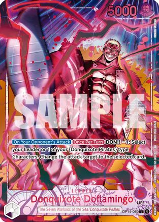 Donquixote Doflamingo (Flame-Flame Fruit Coliseum) (OP14-060) [One Piece Promotion Cards] Foil One Piece Single Bandai