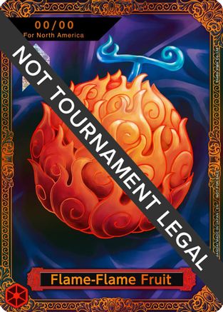 Flame-Flame Fruit Trophy Card (Flame-Flame Fruit Coliseum) [One Piece Promotion Cards] Foil One Piece Single Bandai