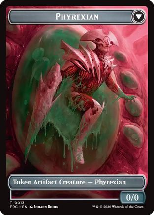 Phyrexian // Incubator Double-Sided Token (FRC-13 // 13) [Commander: Reality Fracture] MTG Single Wizards of the Coast