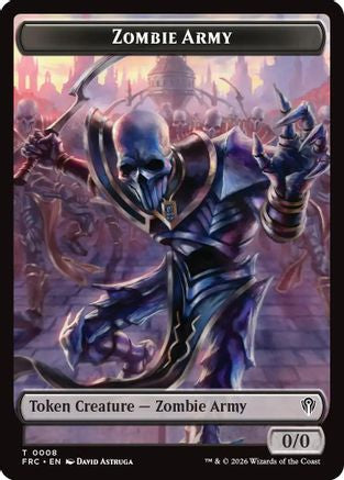Zombie Army // Goblin Double-Sided Token (FRC-8 // 9) [Commander: Reality Fracture] MTG Single Wizards of the Coast