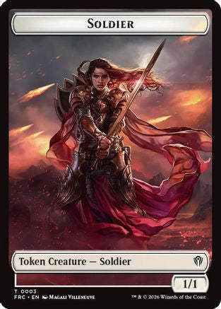 Soldier // Map Double-Sided Token (FRC-3 // 14) [Commander: Reality Fracture] MTG Single Wizards of the Coast