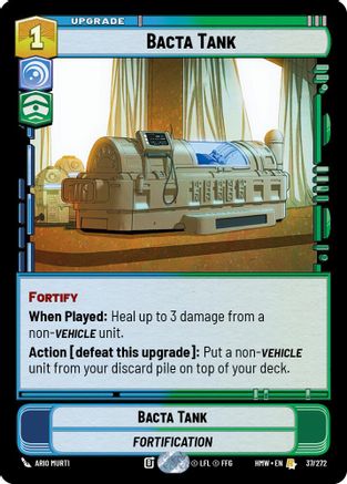 Bacta Tank (37/272) [Homeworlds] Star Wars: Unlimited Single Disney