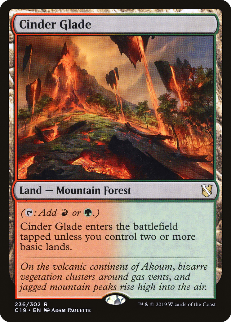 Cinder Glade (C19-236) [Commander 2019] MTG Single Wizards of the Coast