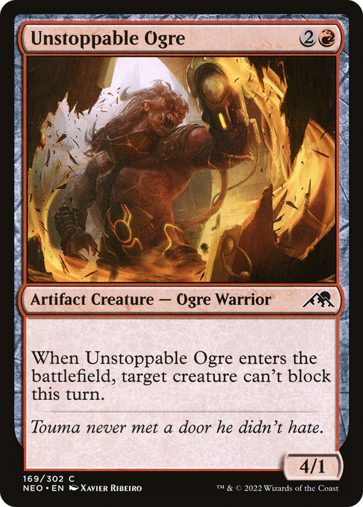 Unstoppable Ogre (NEO-169) [Kamigawa: Neon Dynasty] MTG Single Wizards of the Coast