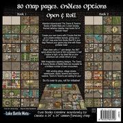Loke Mats: Book of Battle Mats - Towns and Taverns RPG Miniatures Loke Mats   