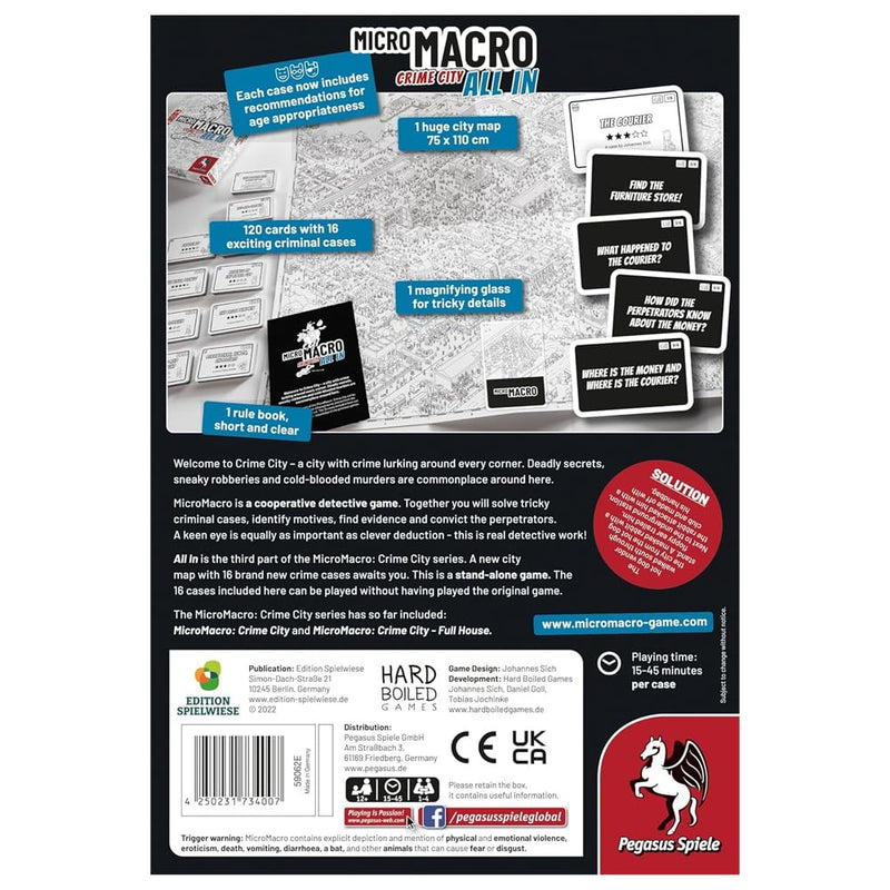 MicroMacro: Crime City 3: All In Board Games Pegasus Spiele