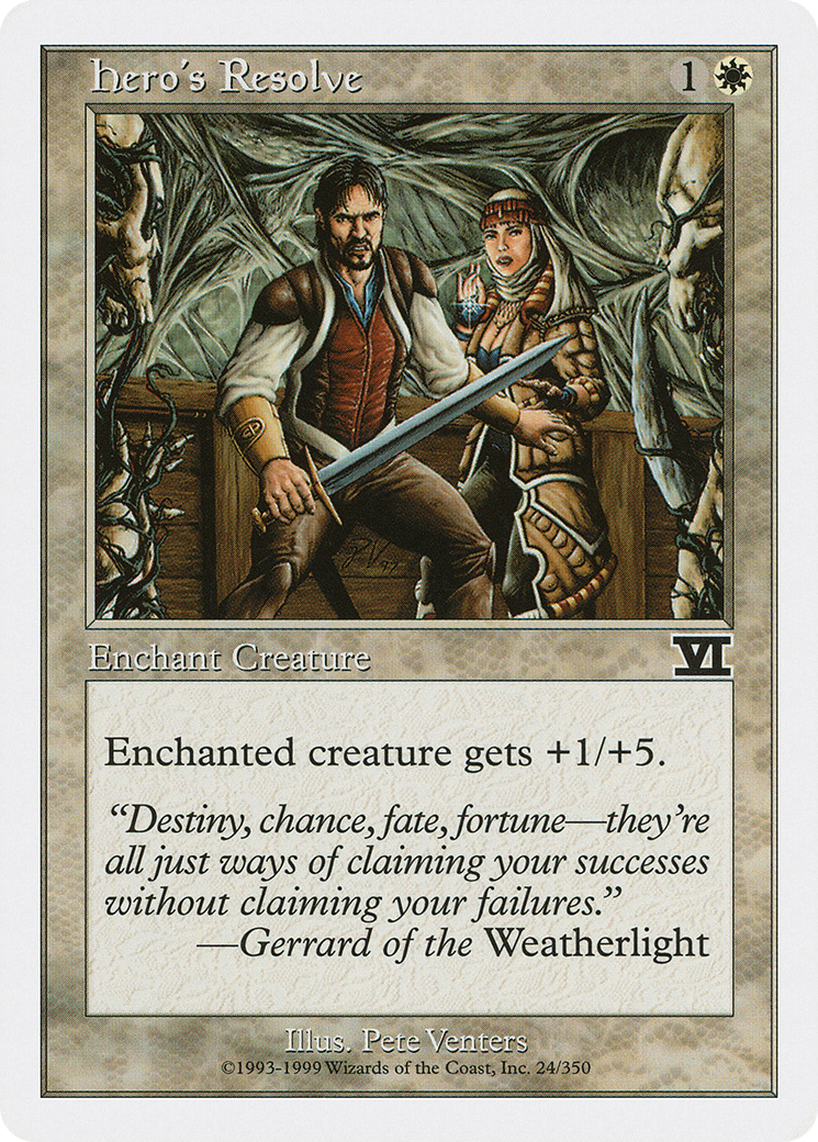 Hero's Resolve (6ED-024) [Classic Sixth Edition] MTG Single Wizards of the Coast