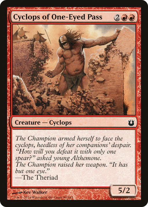 Cyclops of One-Eyed Pass (BNG-090) [Born of the Gods] Foil MTG Single Wizards of the Coast