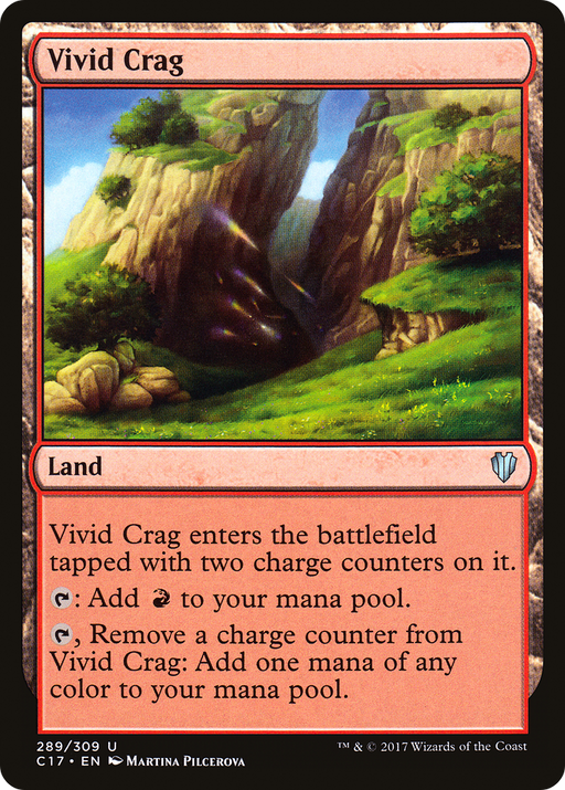 Vivid Crag (C17-289) [Commander 2017] MTG Single Wizards of the Coast