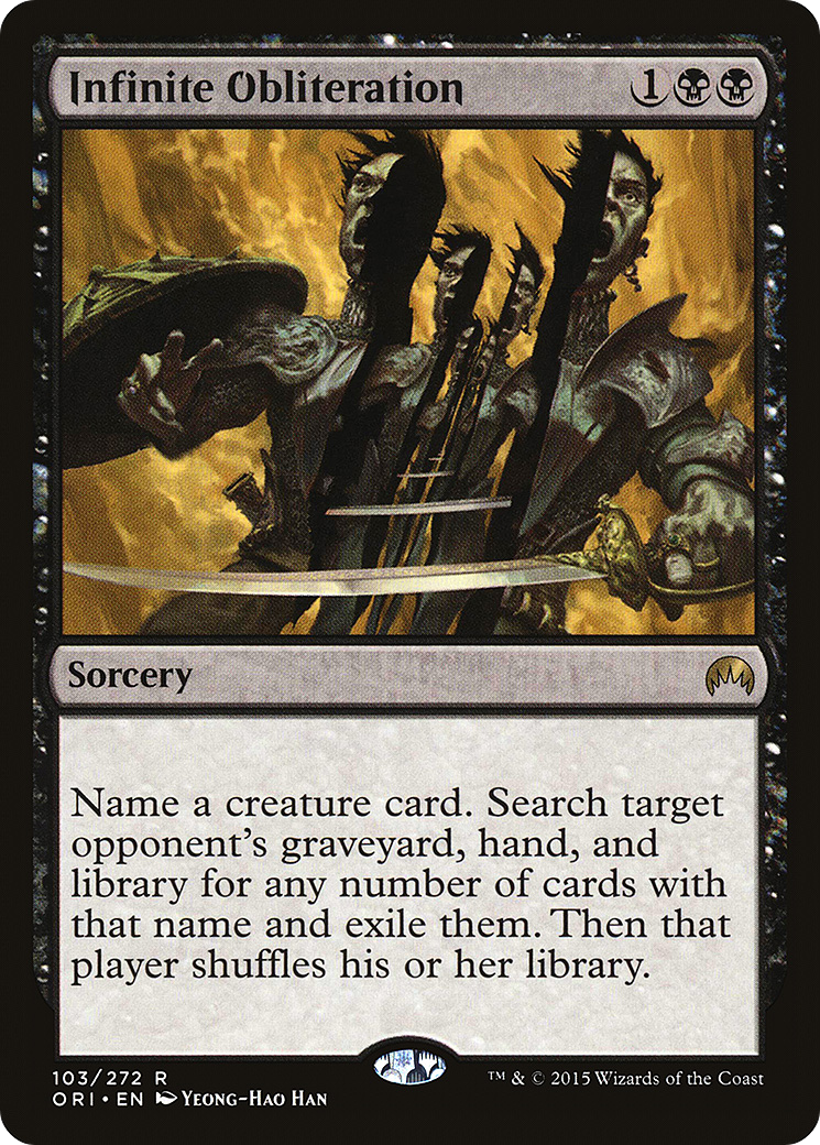 Infinite Obliteration (ORI-103) [Magic Origins] Foil MTG Single Wizards of the Coast