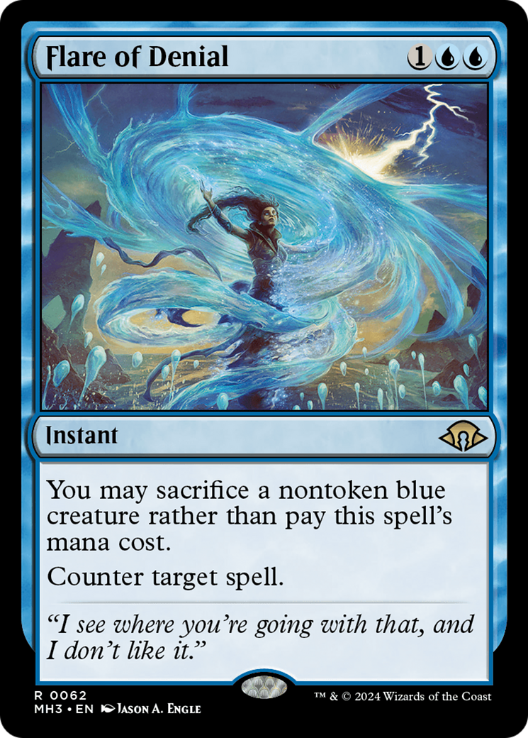Flare of Denial (MH3-062) [Modern Horizons 3] MTG Single Wizards of the Coast