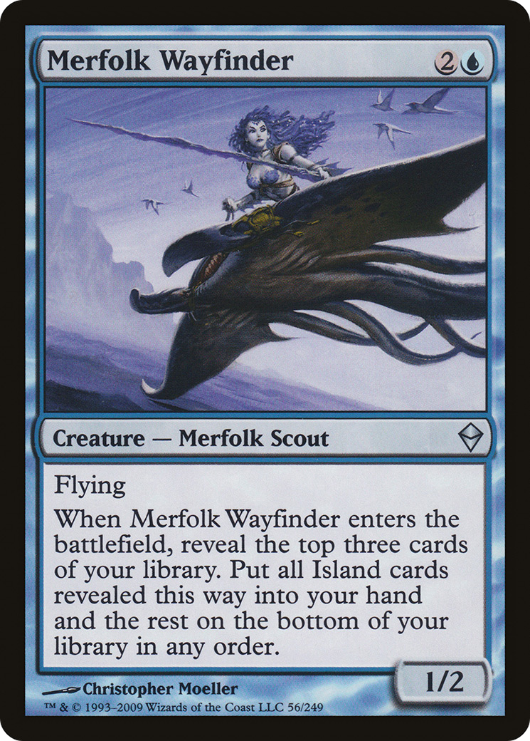 Merfolk Wayfinder (ZEN-056) [Zendikar] Foil MTG Single Wizards of the Coast