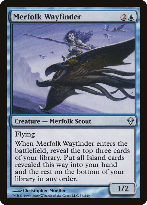 Merfolk Wayfinder (ZEN-056) [Zendikar] Foil MTG Single Wizards of the Coast