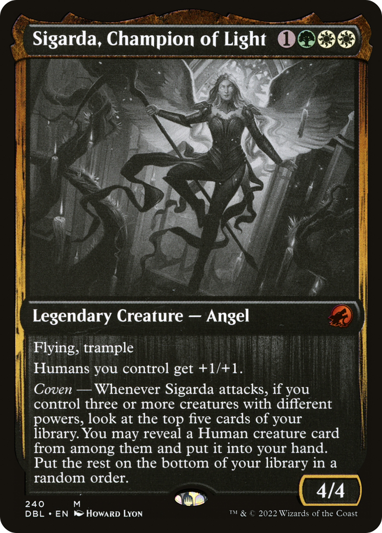 Sigarda, Champion of Light (DBL-240) [Innistrad: Double Feature] Foil MTG Single Wizards of the Coast