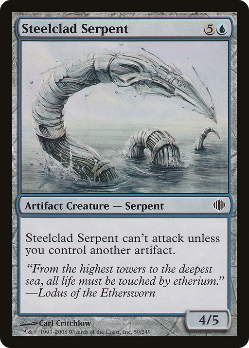 Steelclad Serpent (ALA-059) [Shards of Alara] MTG Single Wizards of the Coast
