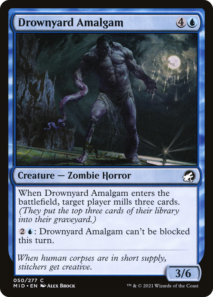 Drownyard Amalgam (MID-050) [Innistrad: Midnight Hunt] MTG Single Wizards of the Coast