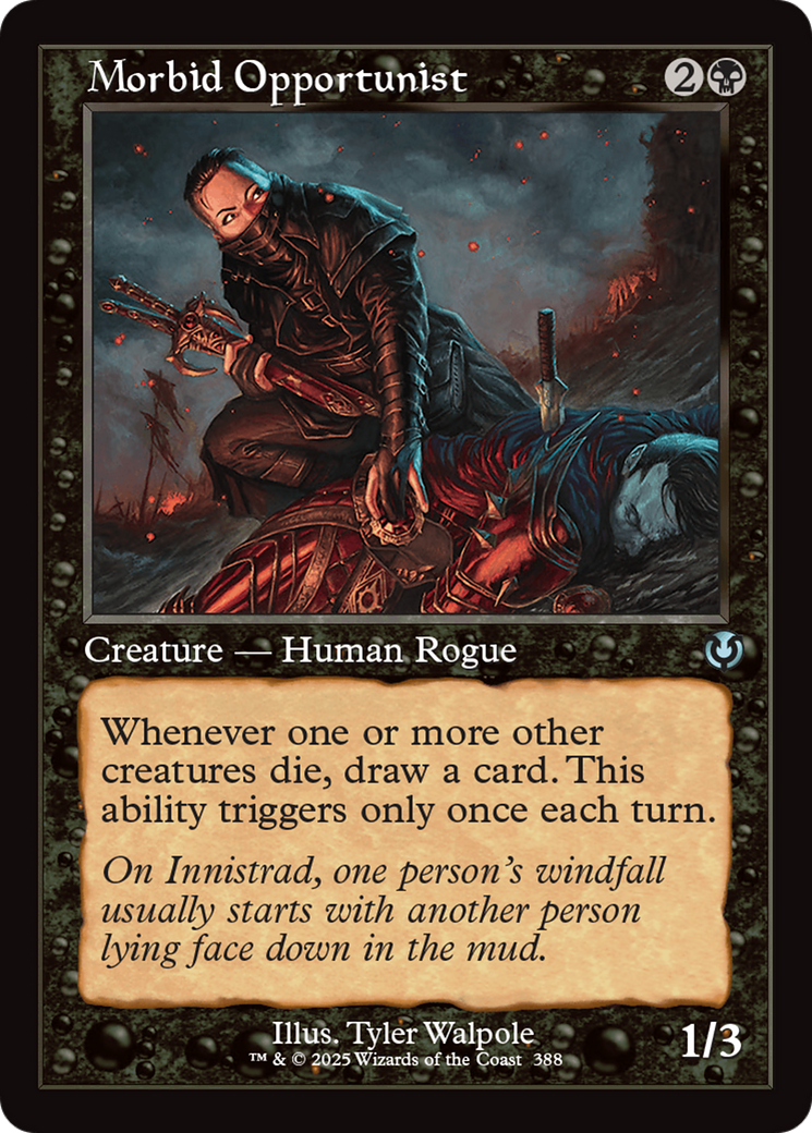 Morbid Opportunist (INR-388) [Innistrad Remastered] Foil MTG Single Wizards of the Coast