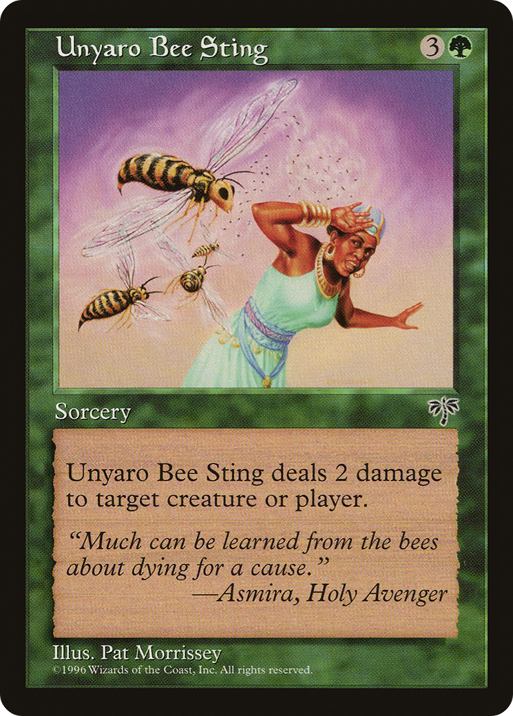 Unyaro Bee Sting (MIR-250) [Mirage] MTG Single Wizards of the Coast