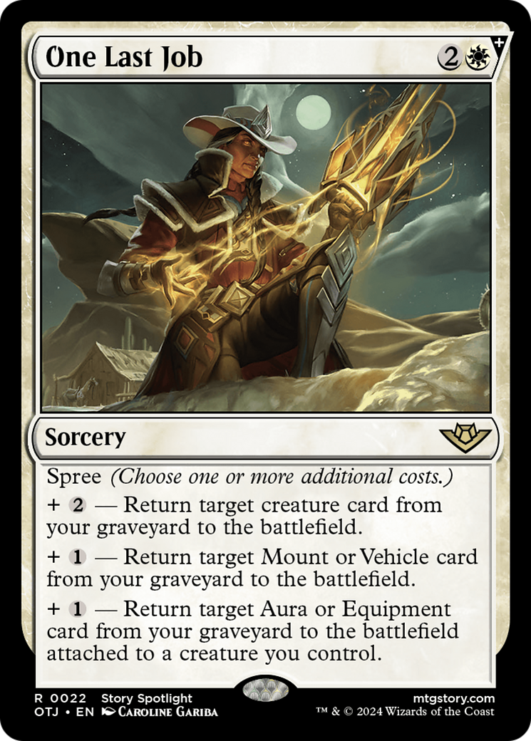 One Last Job (OTJ-022) [Outlaws of Thunder Junction] MTG Single Wizards of the Coast