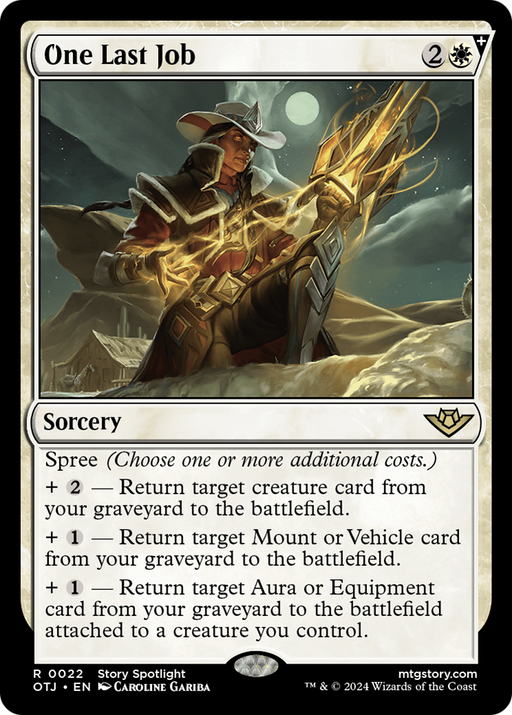 One Last Job (OTJ-022) [Outlaws of Thunder Junction] Foil MTG Single Wizards of the Coast
