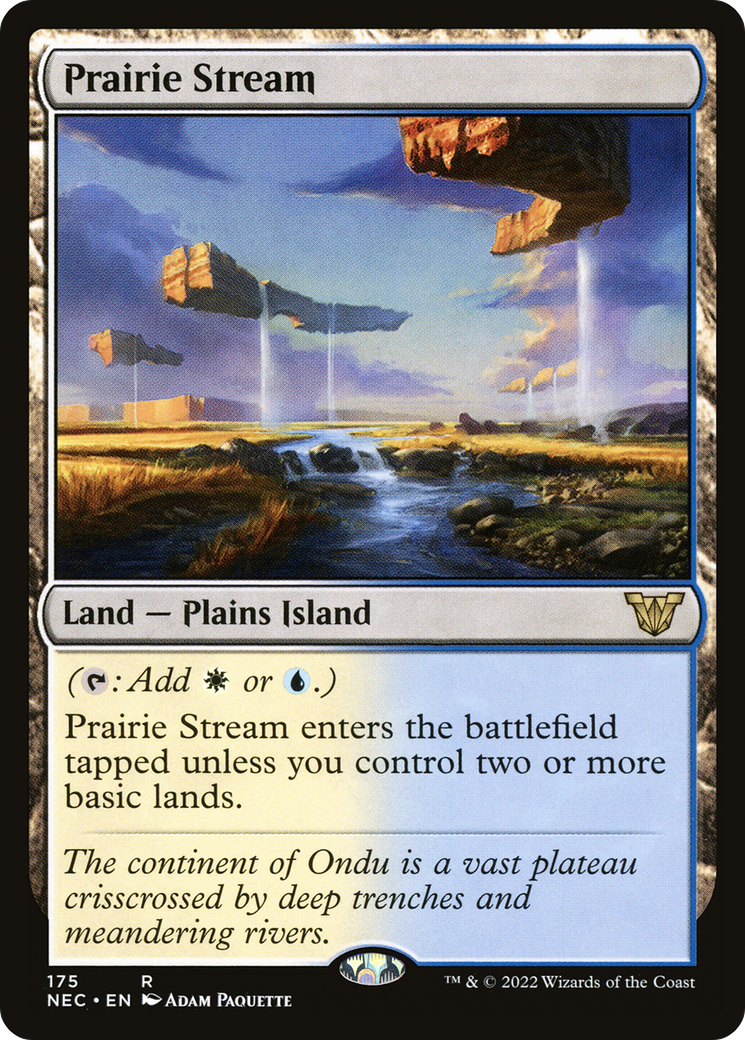 Prairie Stream (NEC-175) [Neon Dynasty Commander] MTG Single Wizards of the Coast