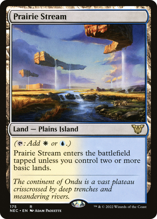 Prairie Stream (NEC-175) [Neon Dynasty Commander] MTG Single Wizards of the Coast